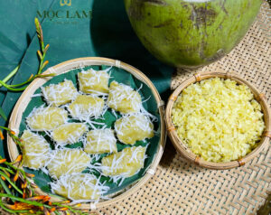 cốm xào nước dừa