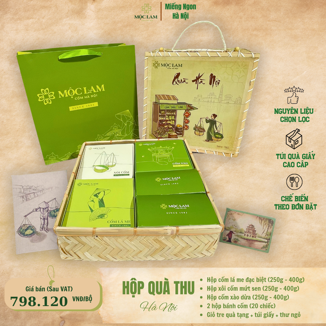 Quà Cốm Hà Nội 1 Hộp quà Hà Nội