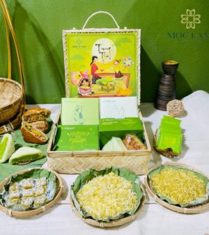 QUÀ TRUNG THU - VỊ CỐM XƯA 19 Qùa Trung Thu - Cốm Mộc Lam Hà Nội
