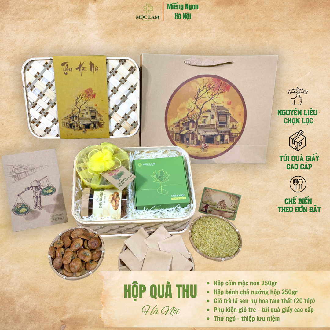 Giỏ Quà Thu Hà Nội - Mộc Lam 1 Giỏ Quà Thu Hà Nội - Mộc Lam