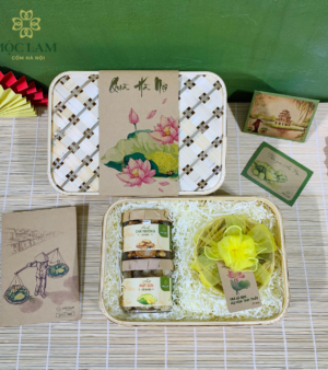 Giỏ Quà Hương Sen – Mộc Lam 11 qua tet qua thu ha noi com moc lam 5