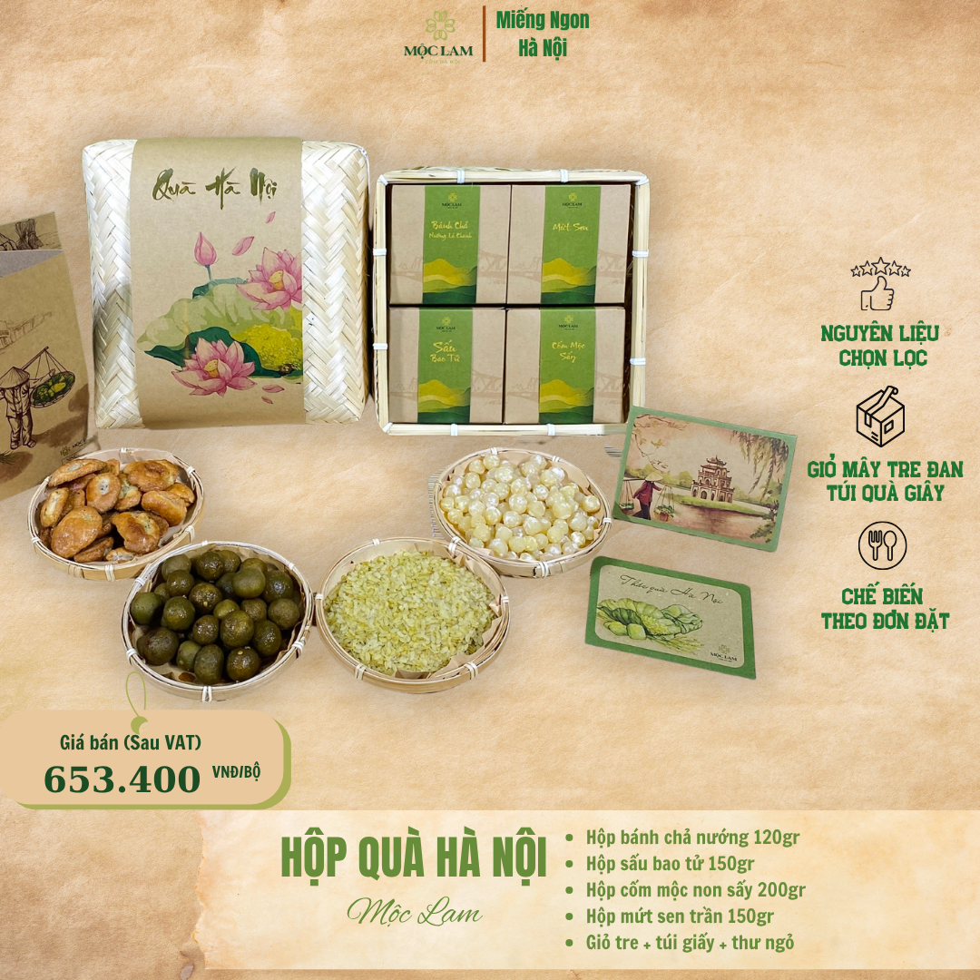 Bộ Quà Hà Nội 1 hộp quà Hà Nội