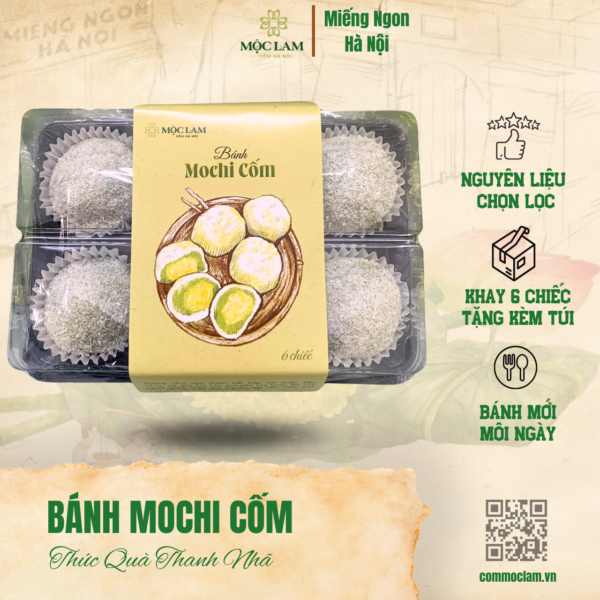 Wishlist 10 Bánh mochi cốm khay 6 chiếc