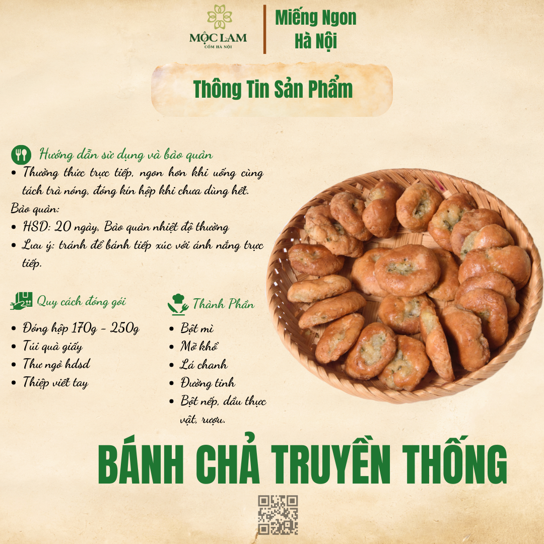 Bộ Quà Hà Nội 3 bánh chả hà nội