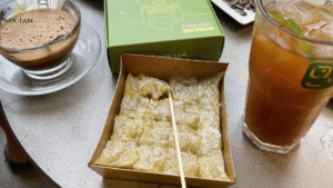 cốm xào dừa , mộc lam , quà tặng