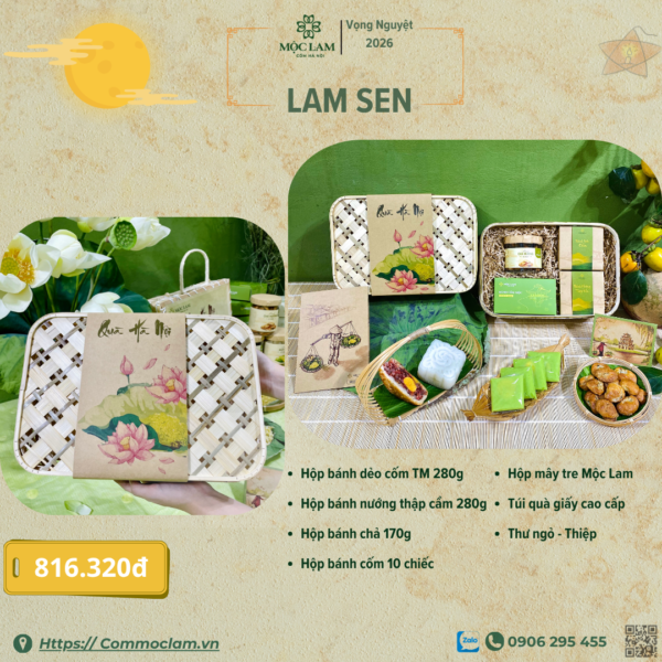 Wishlist 7 quà tặng trung thu hà nội cốm mộc lam