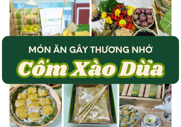 cốm xào dừa