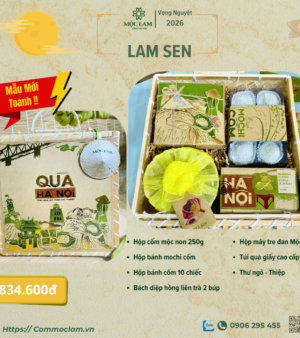 Hộp quà Hà Nội - cốm mộc lam